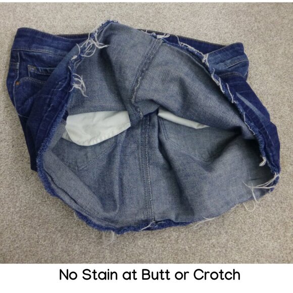 Mavi Jeans Mini Blue Denim Skirt Intentionally Distressed Hem - Picture 7 of 11